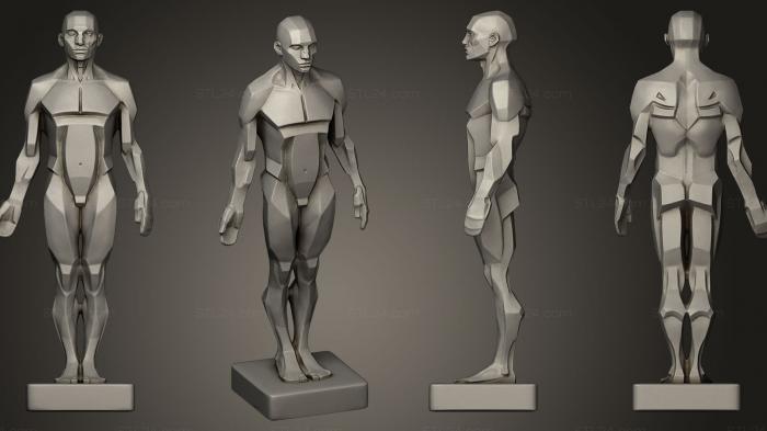 Miscellaneous figurines and statues (planes of the body, STKR_0357) 3D models for cnc